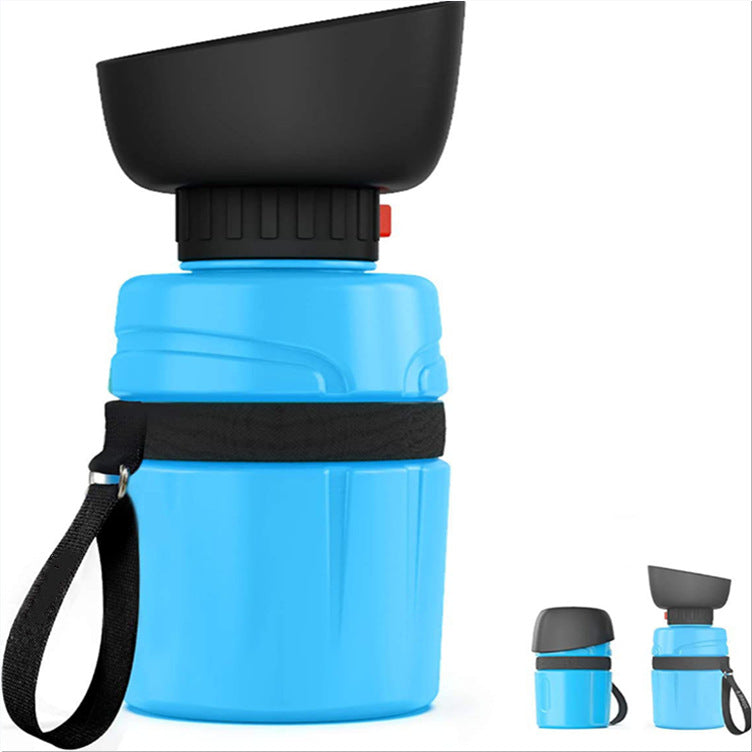 Botella de agua portátil para perros – azul