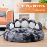 Cama iglú con forma de pata de oso para perros - cálida y desmontable