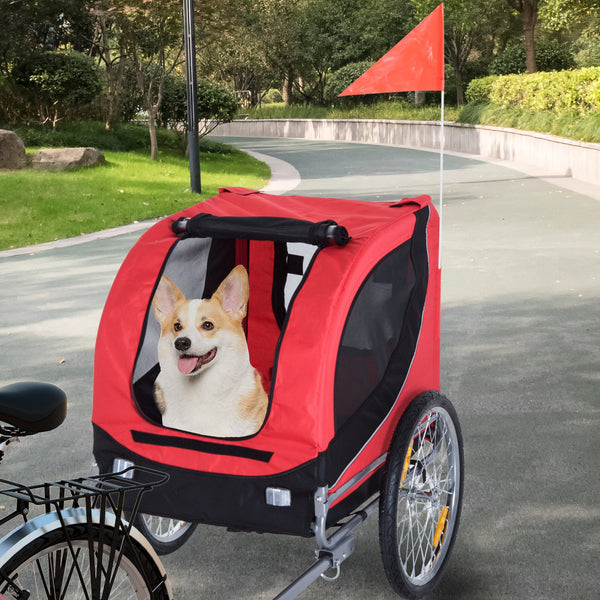 Remolque plegable para bicicleta - transporta a tu perro con seguridad