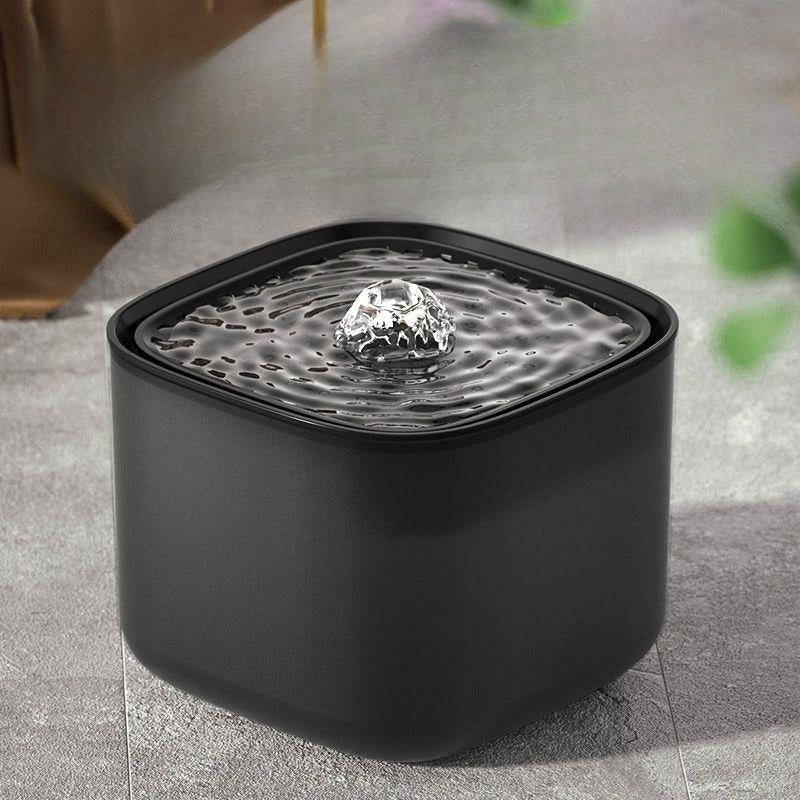 Fuente de agua automática para perros – gris ahumado