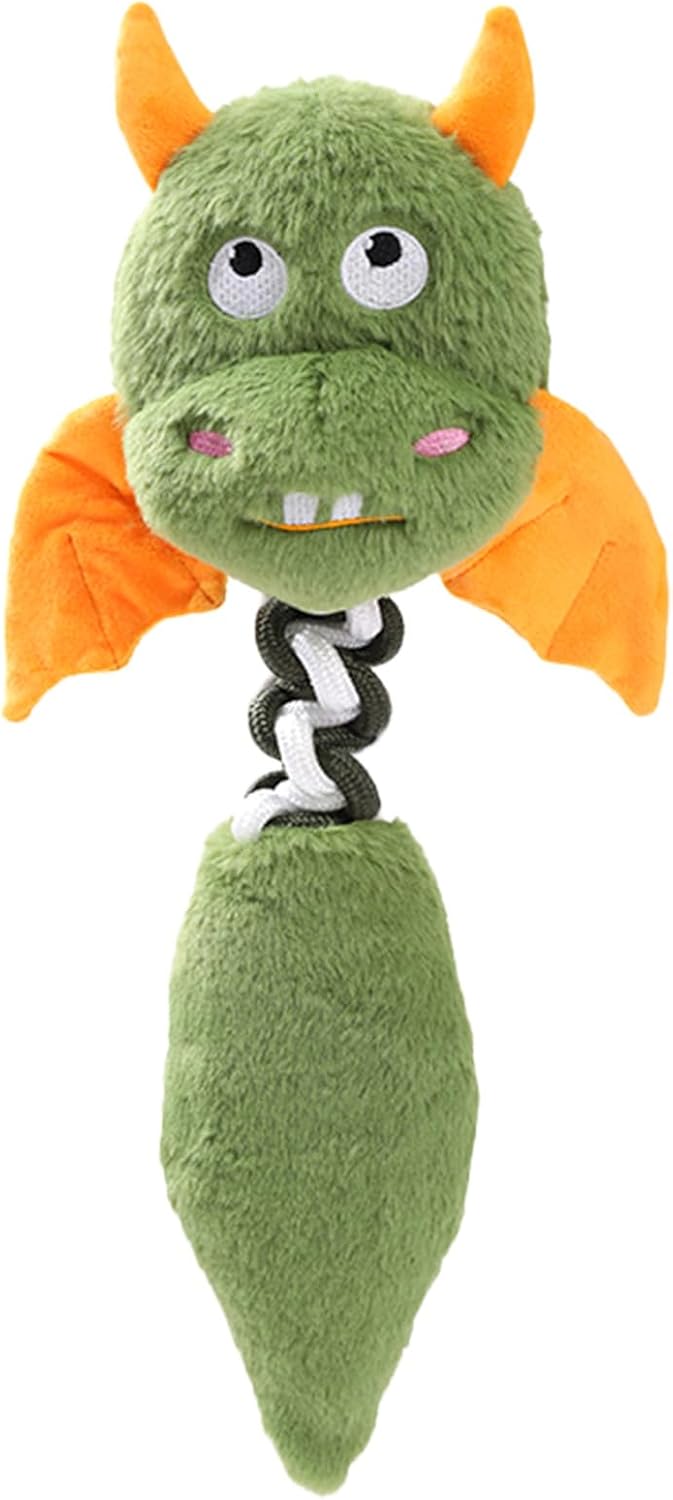 Peluche mordedor con sonido para perros – verde