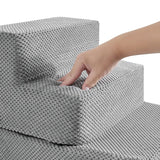 Escalera de 4 escalones para perros - espuma con funda desmontable