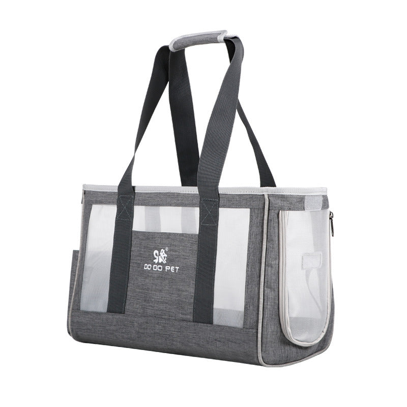 Mochila transportadora para perros pequeños – gris