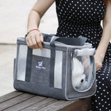Mochila transportadora para perros pequeños - transpirable y con bolsillos