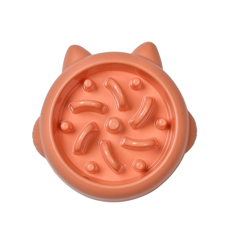 Comedero lento para perros – naranja