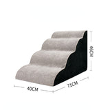 Rampa de olas para perros - escalones antideslizantes para cama y sofá