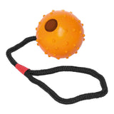 Pelota de Goma con Cuerda para Perros - Juguete Mordedor Resistente