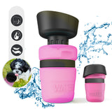 Botella de agua portátil para perros - dispensador de viaje