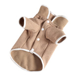 Jersey de punto con cuello solapa para perros - estilo japonés y coreano