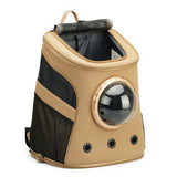 Mochila transportadora de piel para perros medianos - estilo backpack