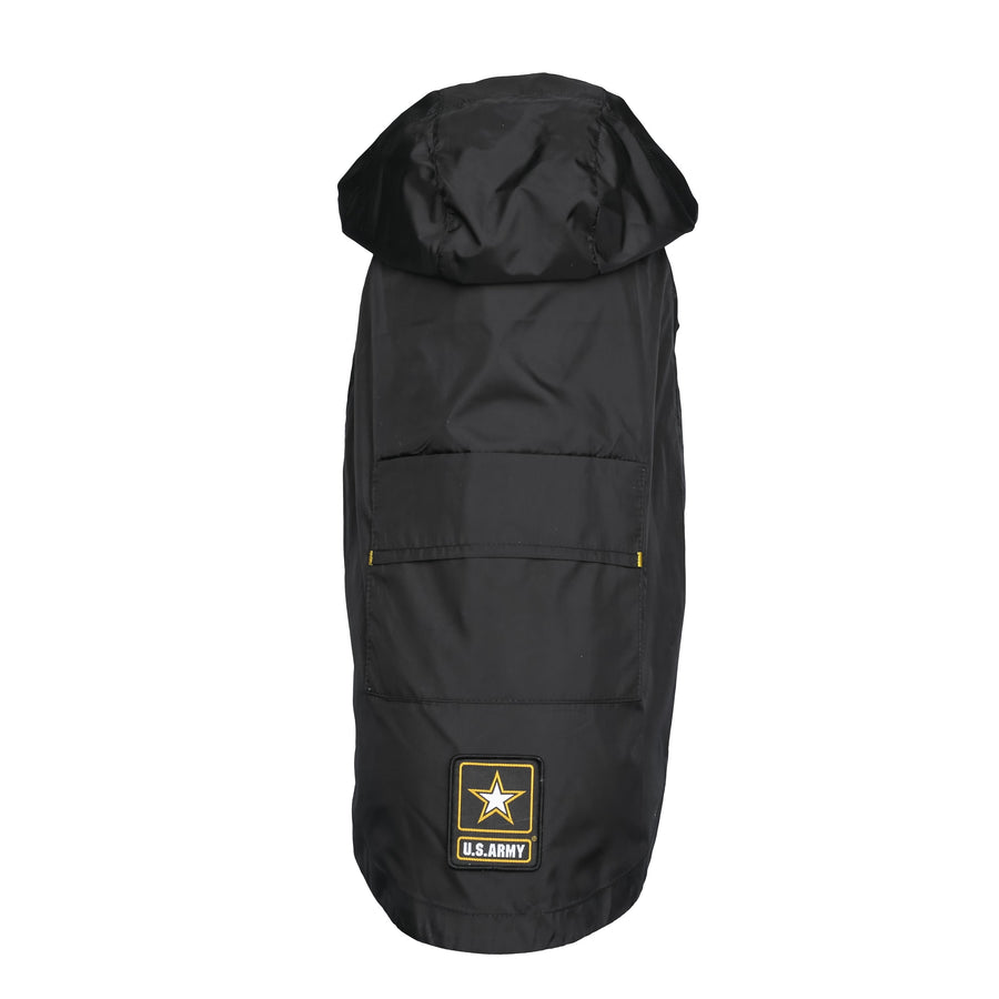 Impermeable Táctico para Perros - Estilo Militar Negro