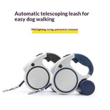 Correa retráctil automática para perros con luz LED integrada