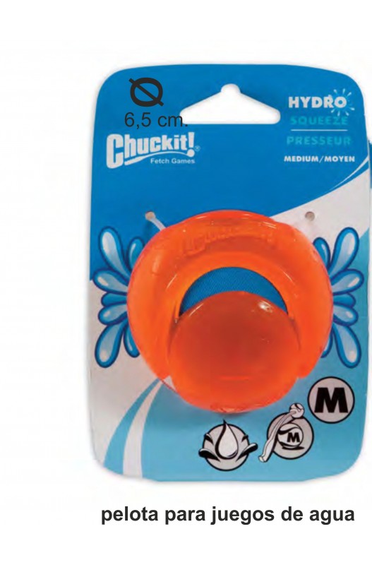 Pelota Chuckit! HydroSqueeze para perros – talla M