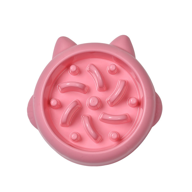 Comedero lento para perros – rosa