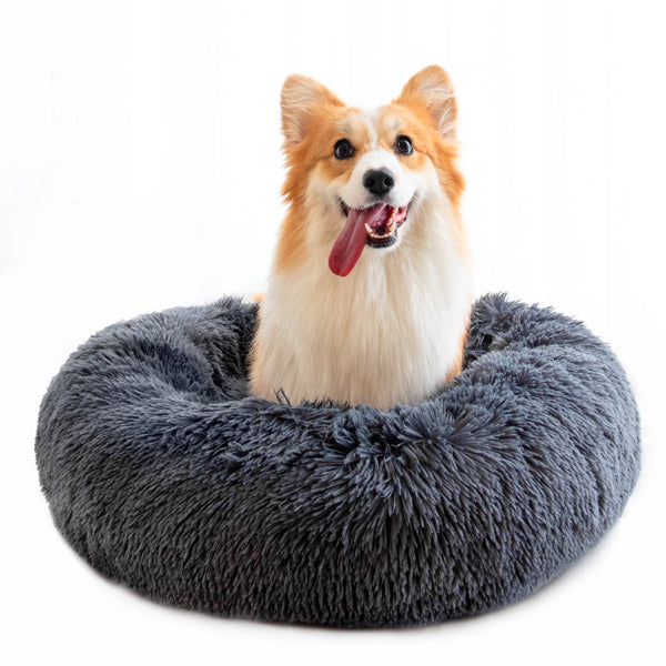 Cama antiestrés para perros - donut ultra suave