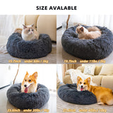 Cama antiestrés para perros - donut ultra suave