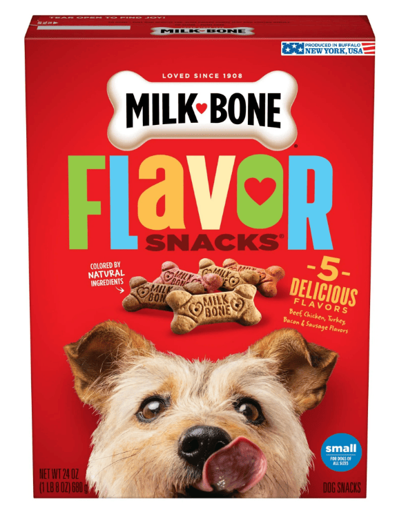 Galletas Milk-Bone sabor pollo para perros pequeños