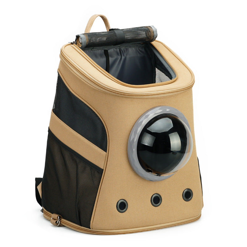 Mochila transportadora de piel para perros medianos – vista 6