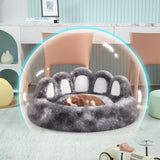 Cama iglú con forma de pata de oso para perros - cálida y desmontable