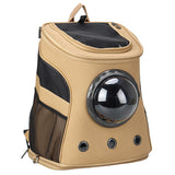 Mochila transportadora de piel para perros medianos - estilo backpack